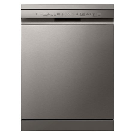 LG 14 Place Setting TrueSteam™ Full Size Freestanding Dishwasher, Silver DF355FP