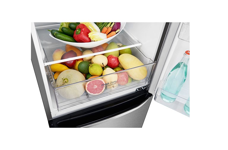LG Smart Fridge Freezer with Total No Frost and Inverter Linear Compressor, GBB39DSJZ