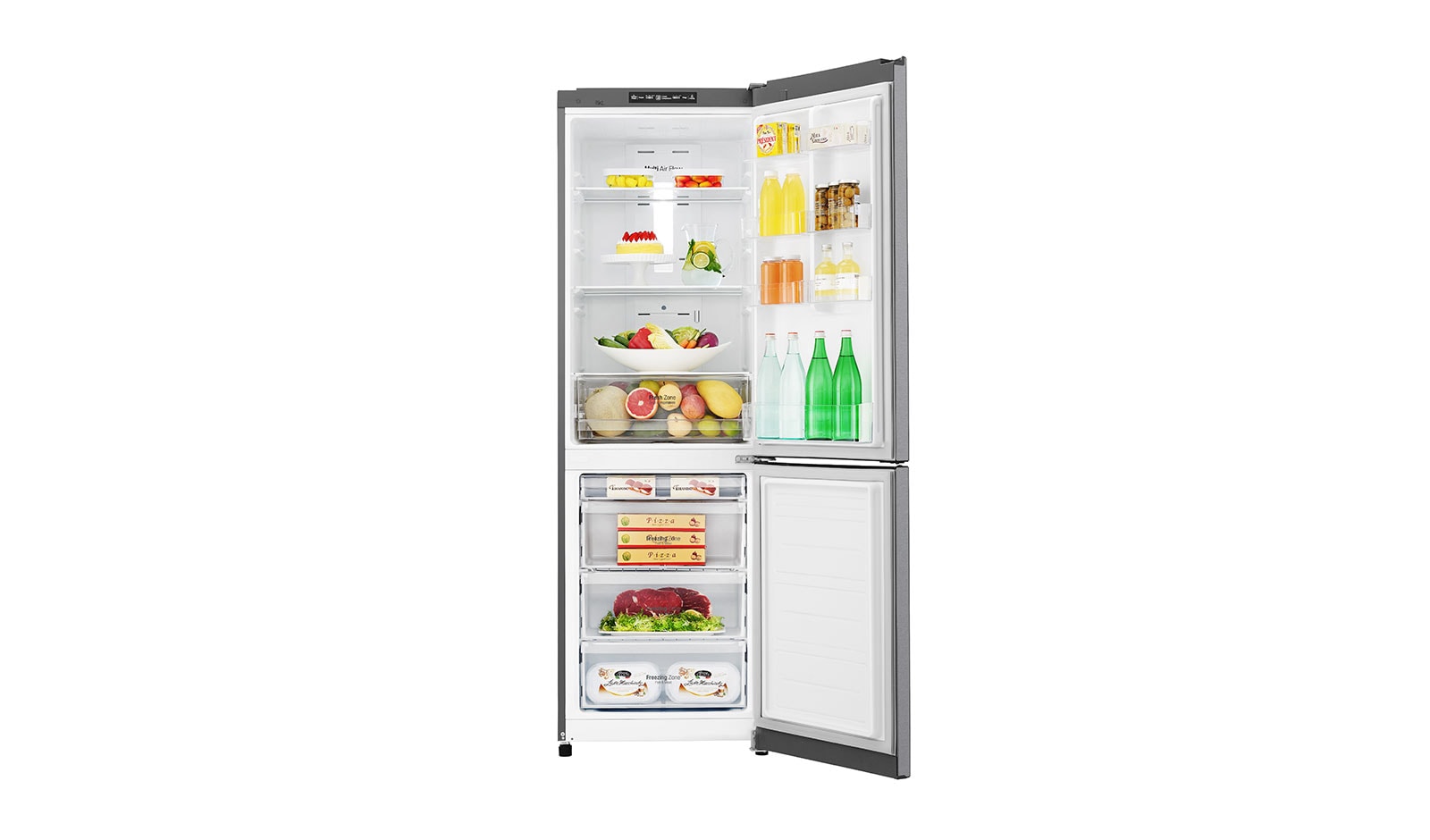 LG Smart Fridge Freezer with Total No Frost and Inverter Linear Compressor, GBB39DSJZ