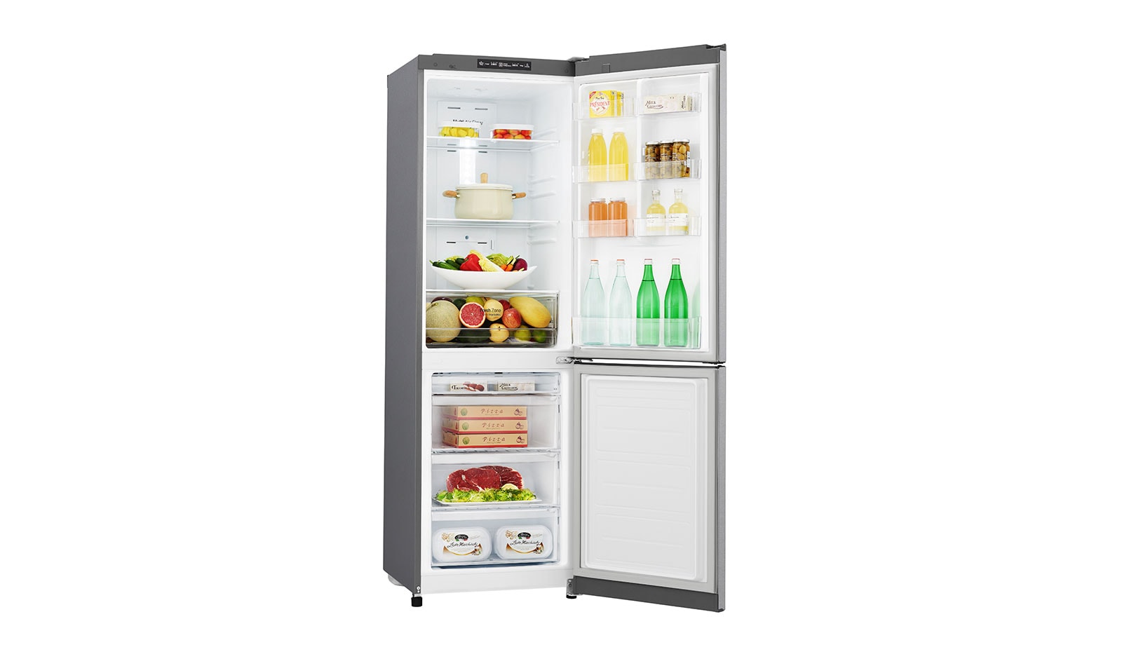 LG Smart Fridge Freezer with Total No Frost and Inverter Linear Compressor, GBB39DSJZ