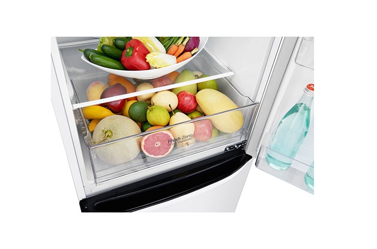 LG Fridge Freezer with Total No Frost and Inverter Linear Compressor Technology, GBB39SWJZ