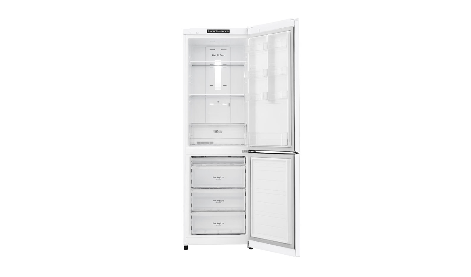 LG Fridge Freezer with Total No Frost and Inverter Linear Compressor Technology, GBB39SWJZ