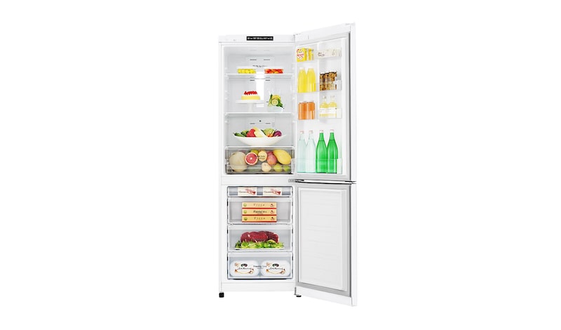 LG Fridge Freezer with Total No Frost and Inverter Linear Compressor Technology, GBB39SWJZ