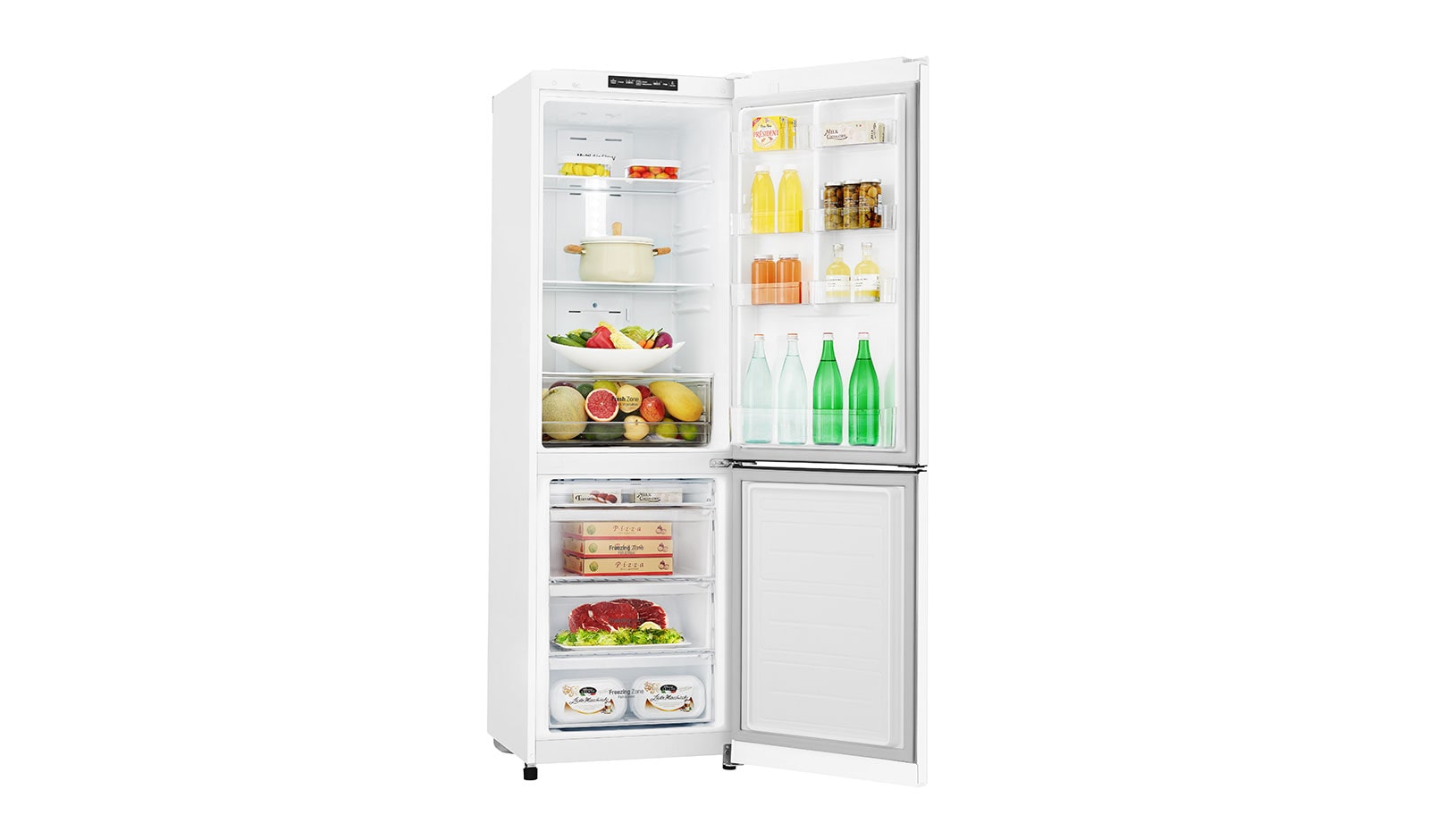 LG Fridge Freezer with Total No Frost and Inverter Linear Compressor Technology, GBB39SWJZ