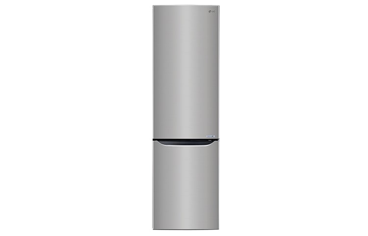 LG Shiny Steel Combi Fridge Freezer, GBB530PZCFS