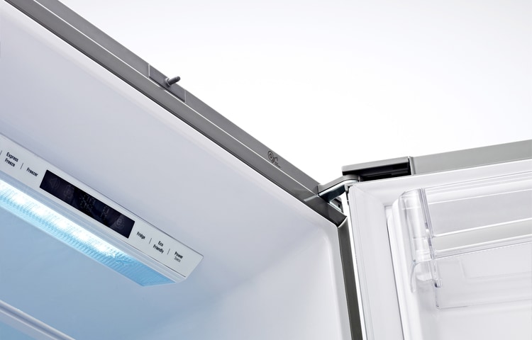 LG SHINY STEEL COMBI FRIDGE FREEZER, GBB530VMCQE