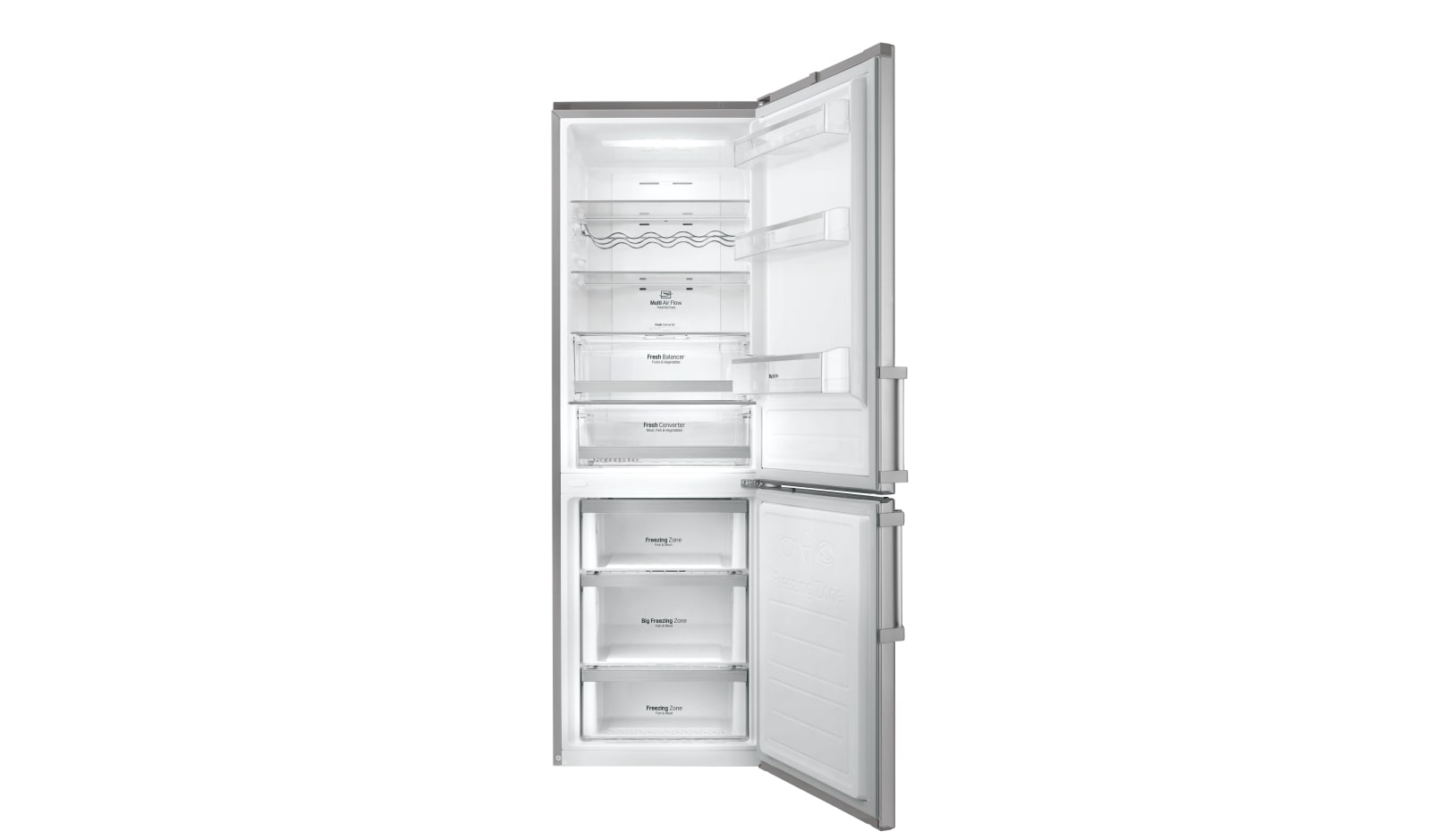 LG New Premium Fridge Freezer, GBB59PZFZB