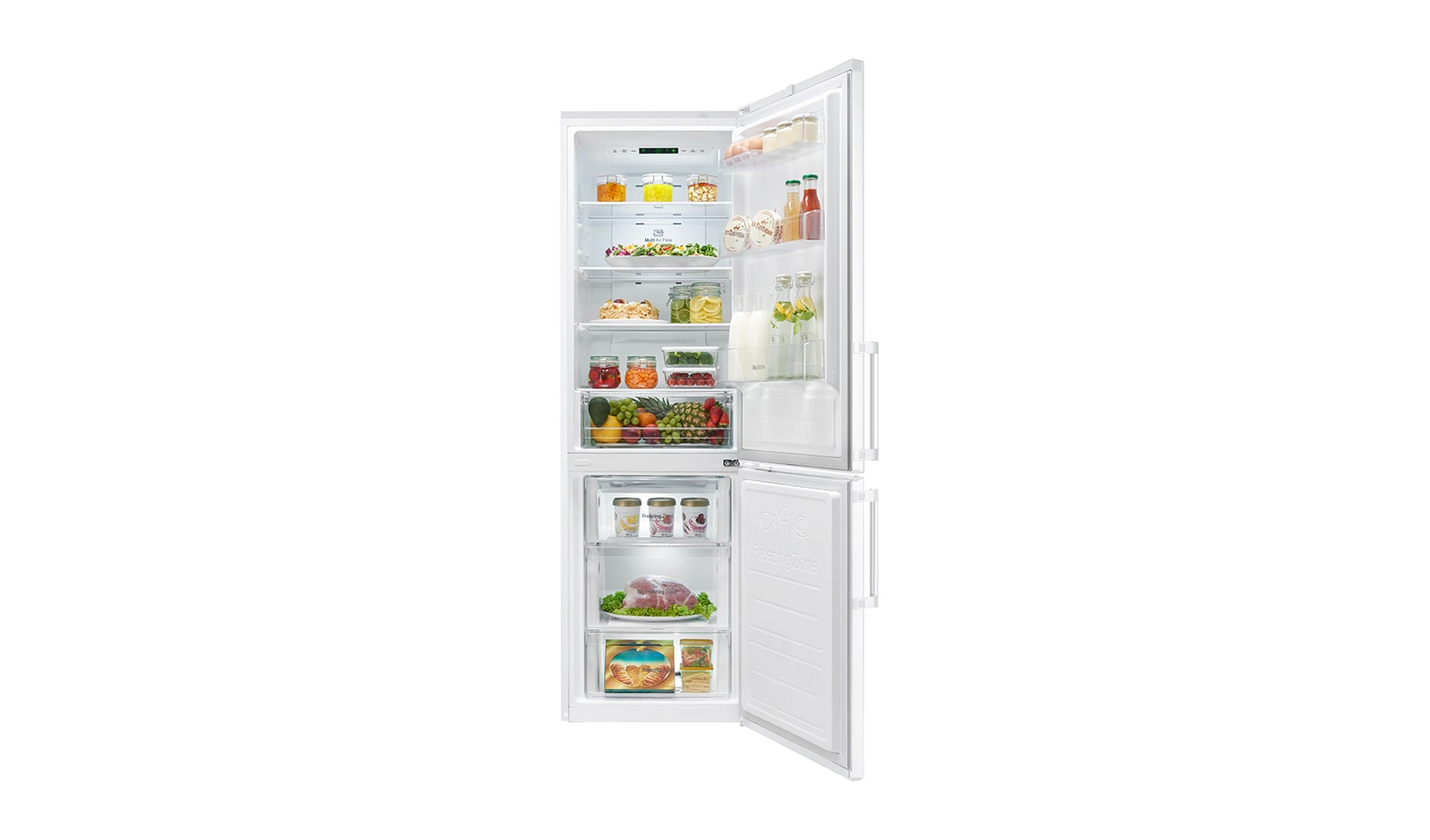 LG Premium Smart Fridge Freezer with Inverter Linear Compressor, GBB59SWJZB