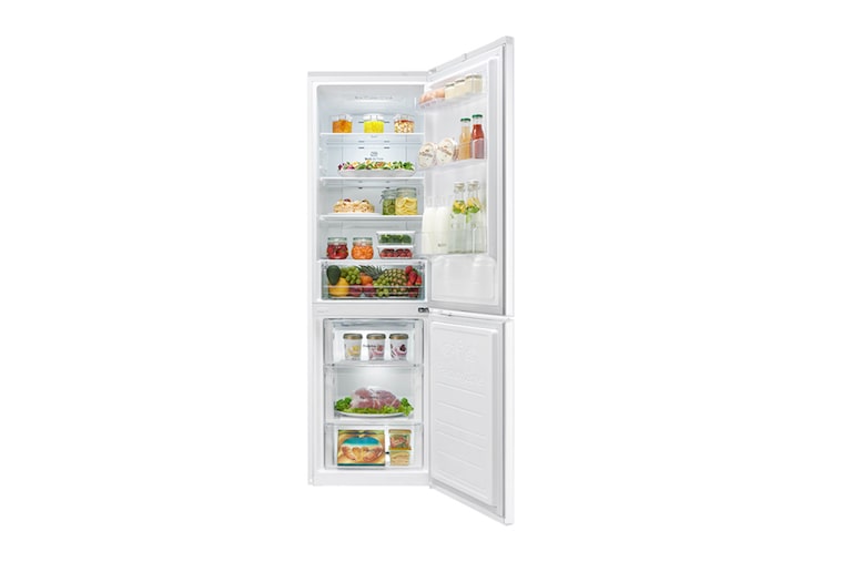 LG Fridge Freezer with Total No Frost and Inverter Linear Compressor, GBB59SWRZS