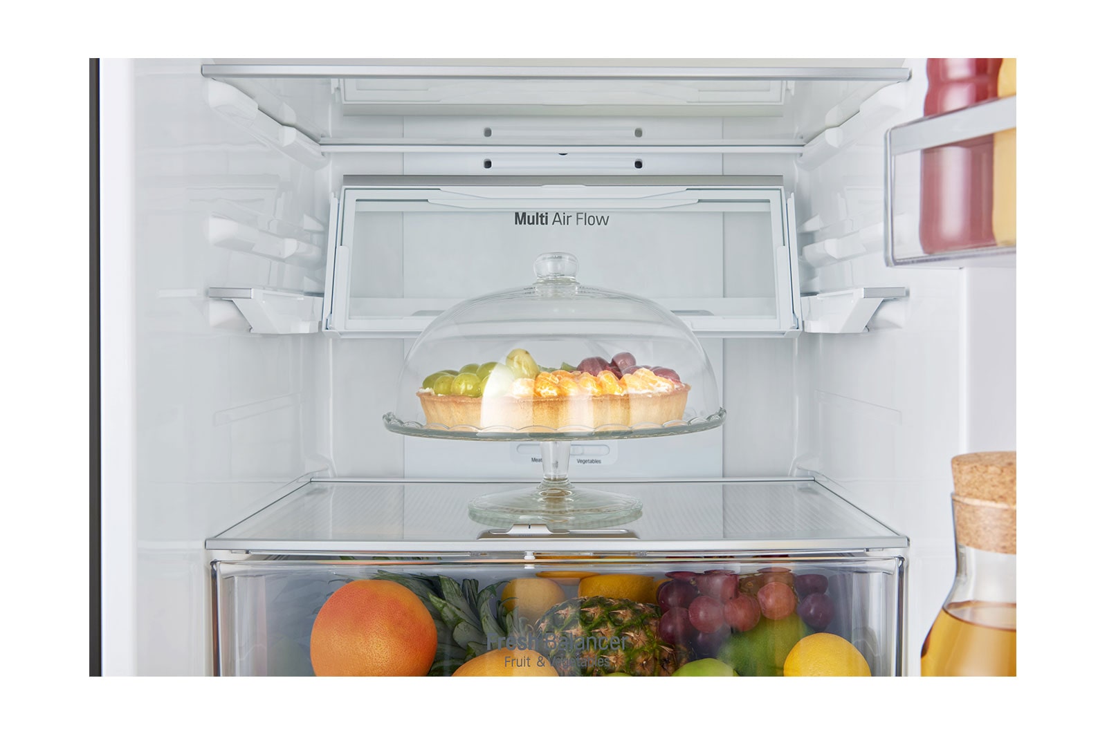 LG GBB60MCGFS Smart 70/30 Fridge Freezer - Matte Black, GBB60MCGFS