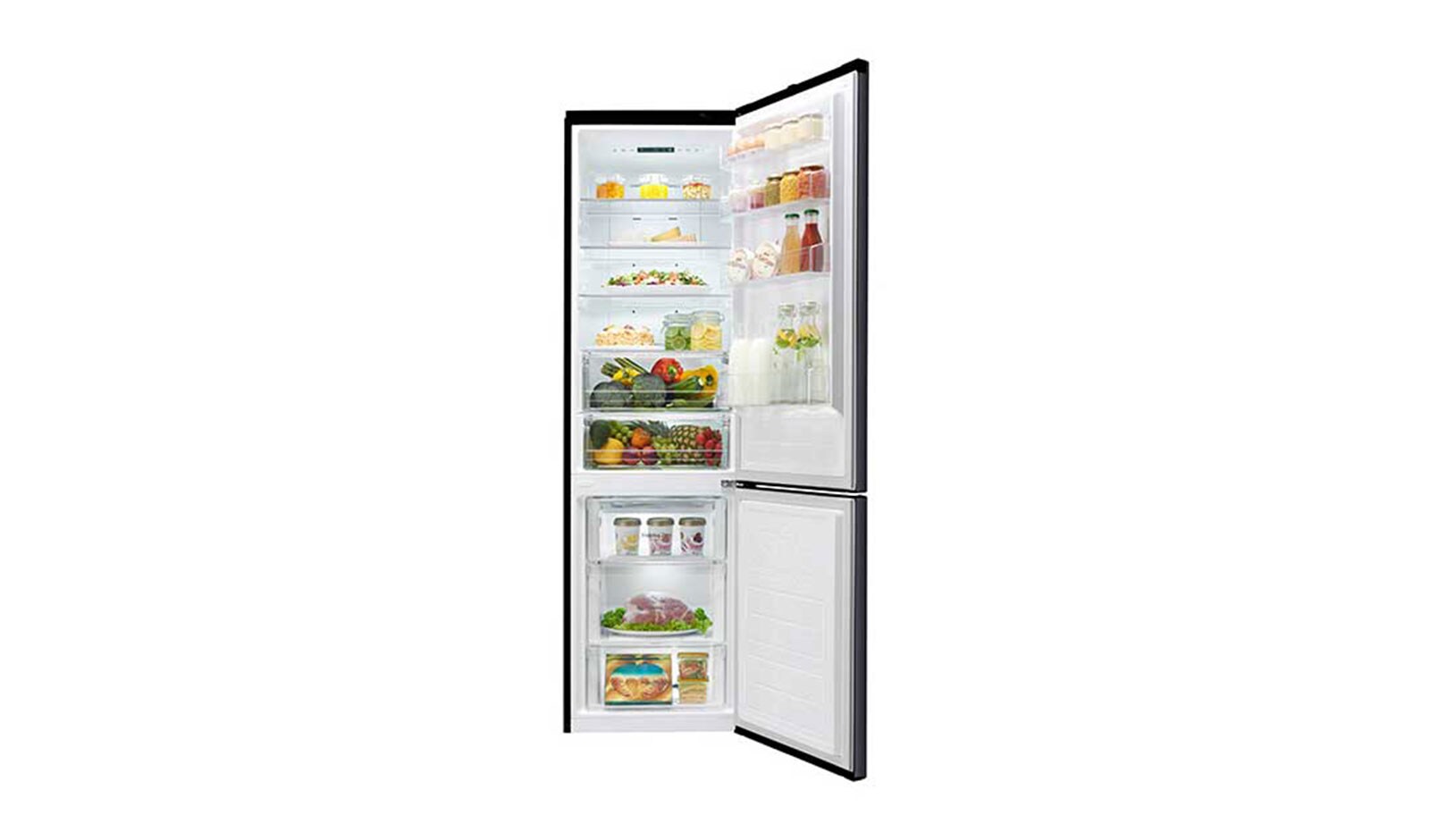 LG GBB60MCPFS 70/30 Fridge Freezer Matte Black, GBB60MCPFS