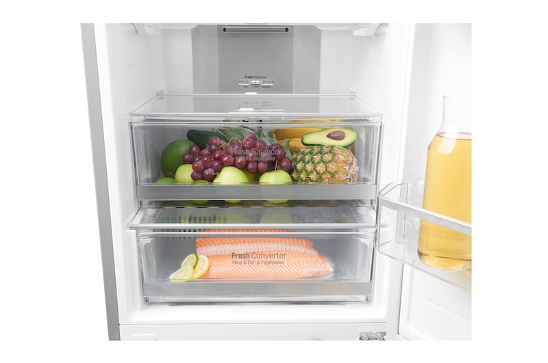 LG GBB60NSYQE Smart 70/30 Fridge Freezer - Premium Steel, GBB60NSYQE