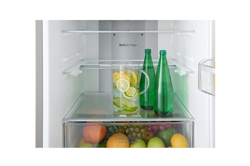 LG GBB60NSYQE Smart 70/30 Fridge Freezer - Premium Steel, GBB60NSYQE