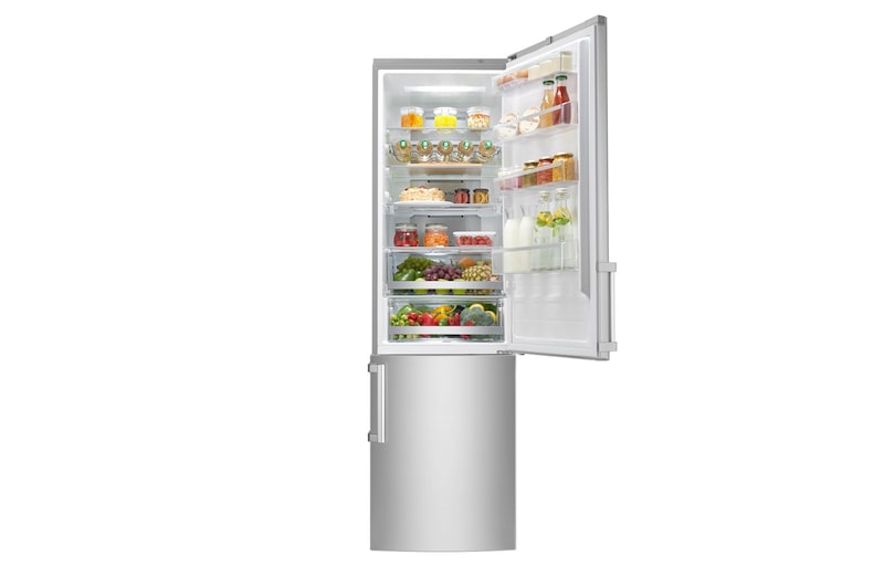 LG GBB60NSYQE Smart 70/30 Fridge Freezer - Premium Steel, GBB60NSYQE
