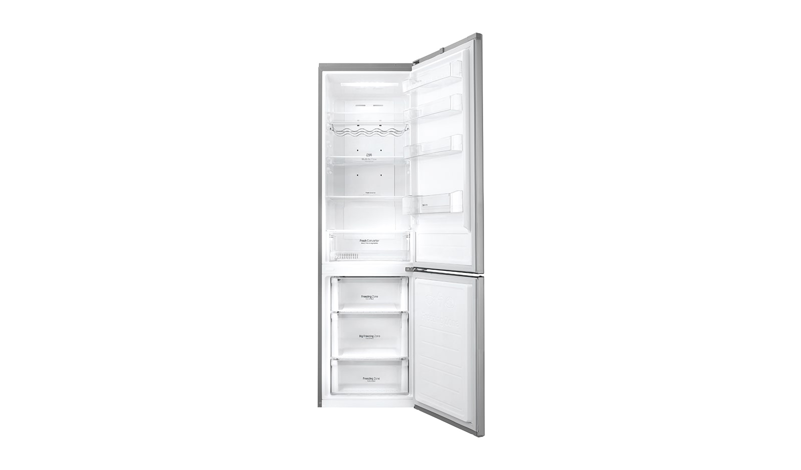 LG Fridge Freezer with Full Wine Rack and Total No Frost, GBB60PZDFS