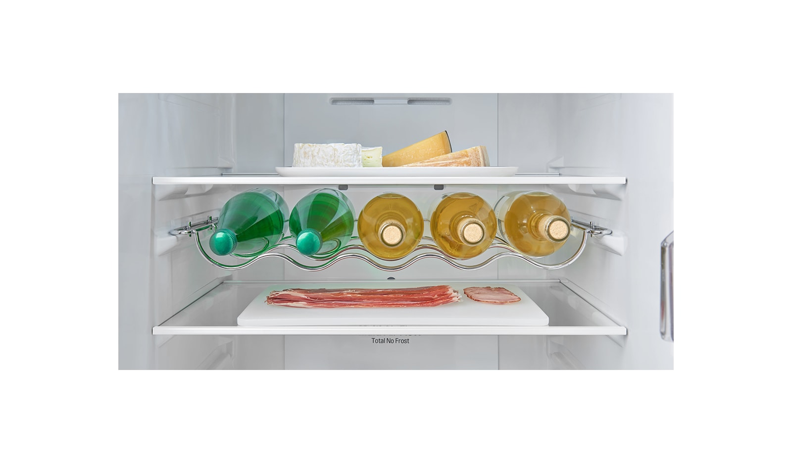 LG Smart Fridge Freezer with Total No Frost and Inverter Linear Compressor, GBB60PZJZS