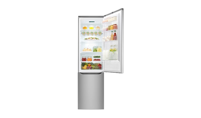 LG Smart Fridge Freezer with Total No Frost and Inverter Linear Compressor, GBB60PZJZS