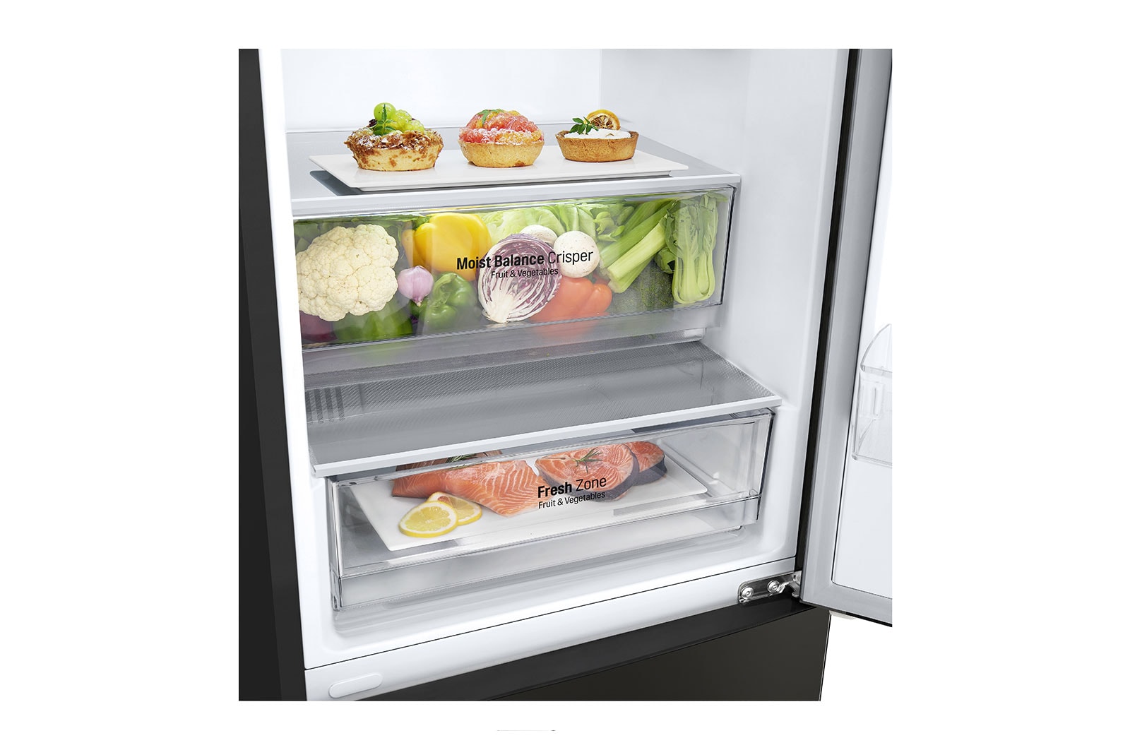 341L Tall Fridge Freezer - GBB61BLJEC | LG UK