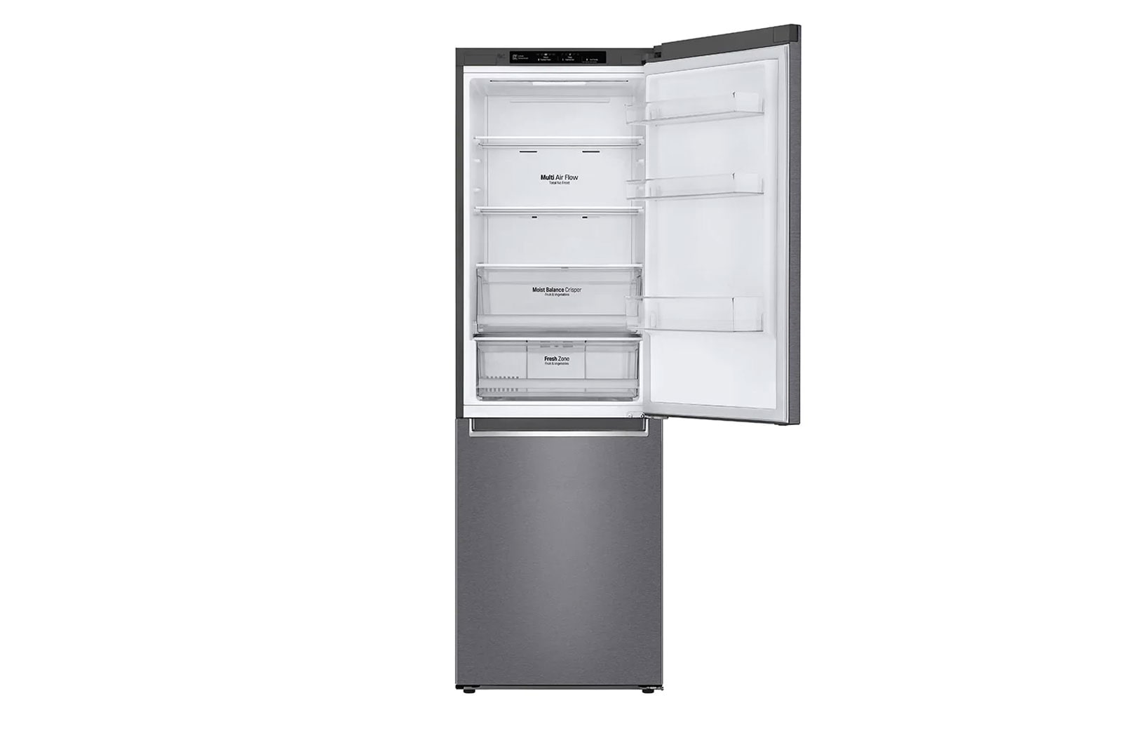 LG DoorCooling™ GBB61DSJZN Fridge Freezer, 341L , Dark Graphite, GBB61DSJZN