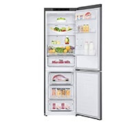 LG DoorCooling™ GBB61DSJZN Fridge Freezer, 341L , Dark Graphite, GBB61DSJZN