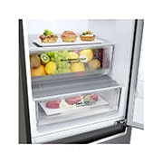 LG DoorCooling™ GBB61DSJZN Fridge Freezer, 341L , Dark Graphite, GBB61DSJZN