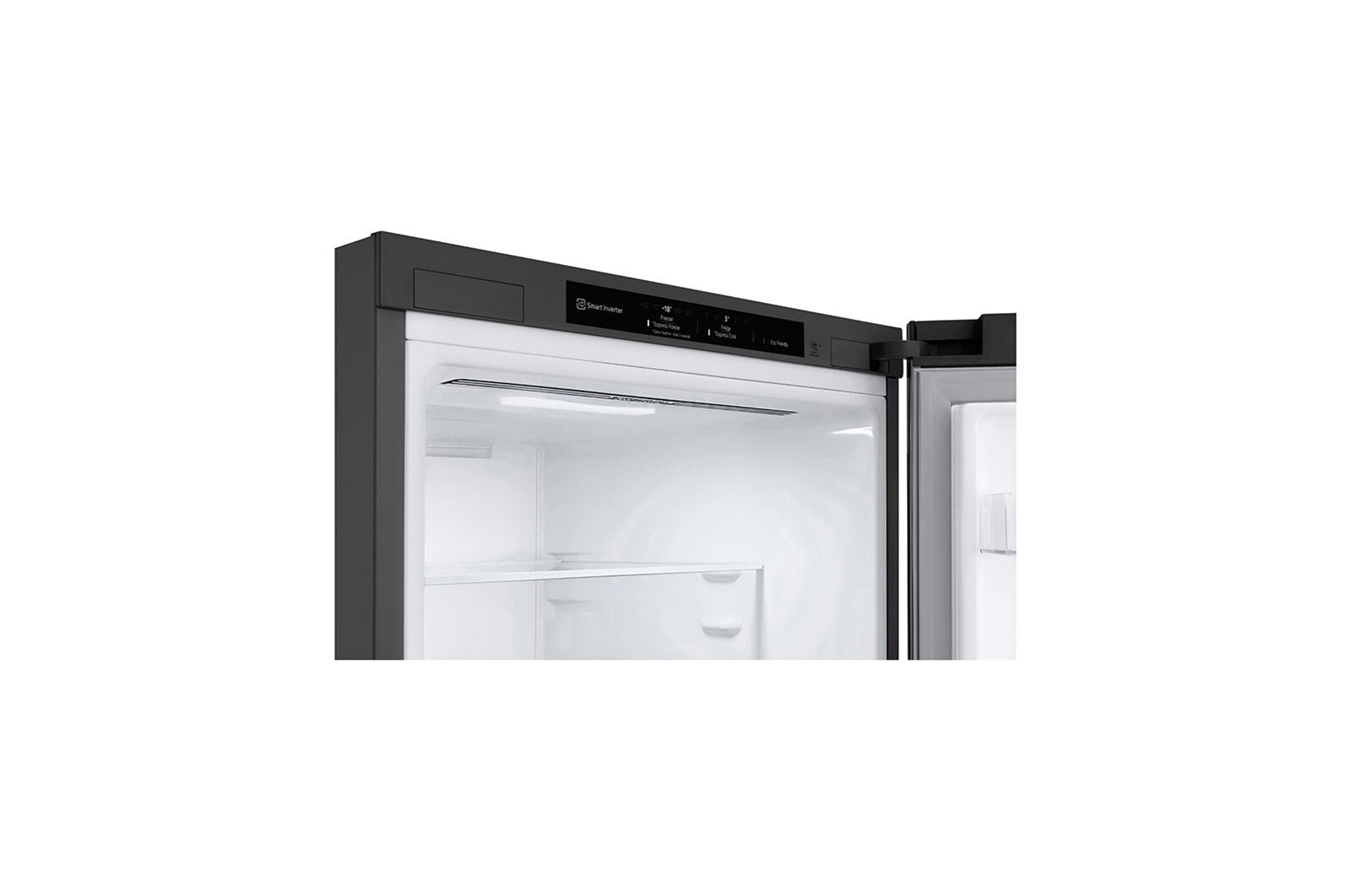 LG 341L Tall Fridge Freezer Total No Frost, Shiny Steel, GBB61PZJEC