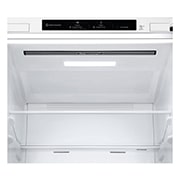 LG 341L Tall Fridge Freezer Super White Total No Frost, GBB61SWJEC