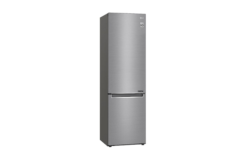 LG 384L Tall Fridge Freezer Total No Frost, Shiny Steel, GBB62PZGFN