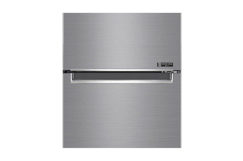LG 384L Tall Fridge Freezer Total No Frost, Shiny Steel, GBB62PZGFN