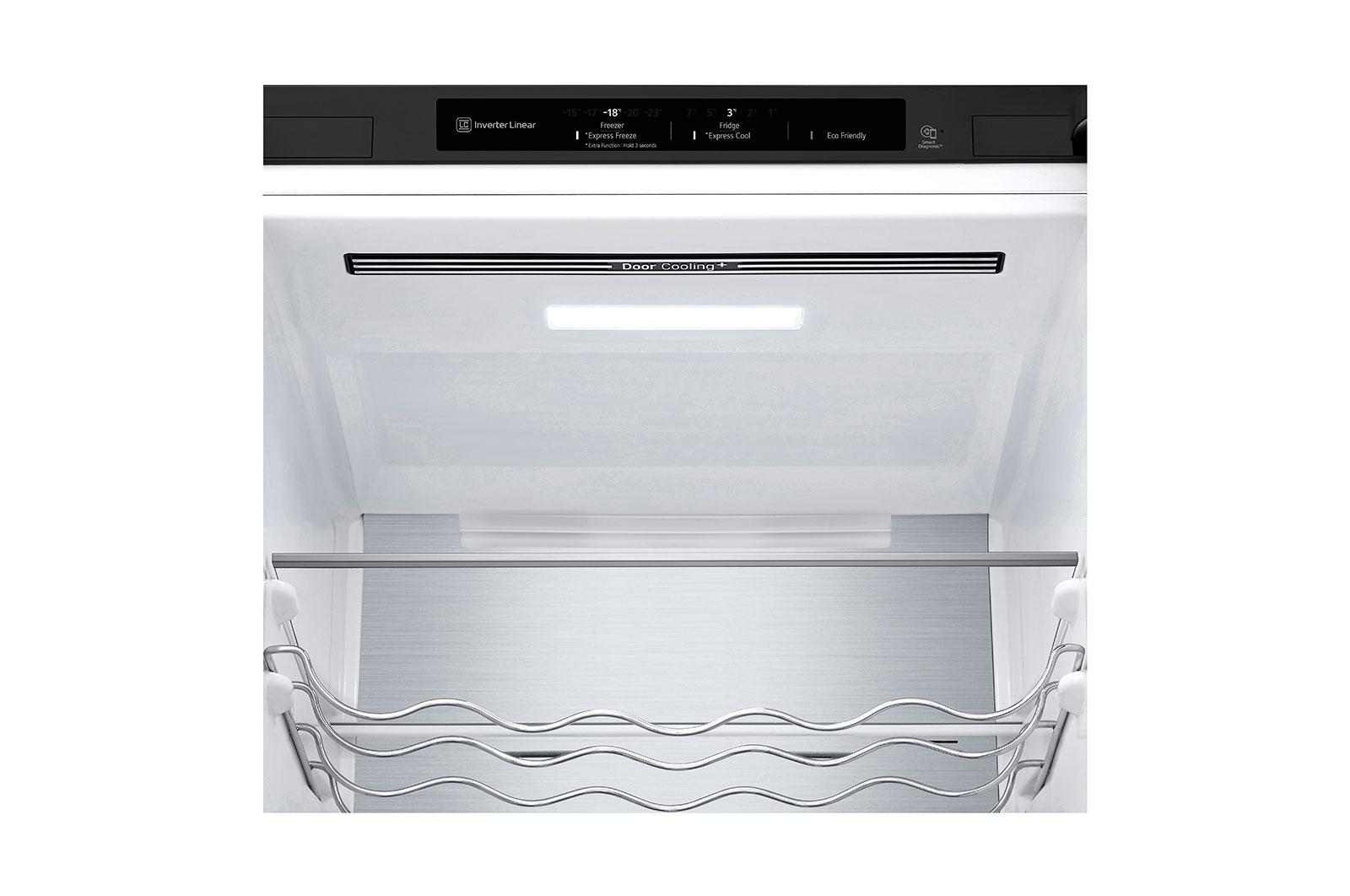 LG 384L Tall Fridge Freezer Total No Frost, Matte Black, GBB72MCVBN