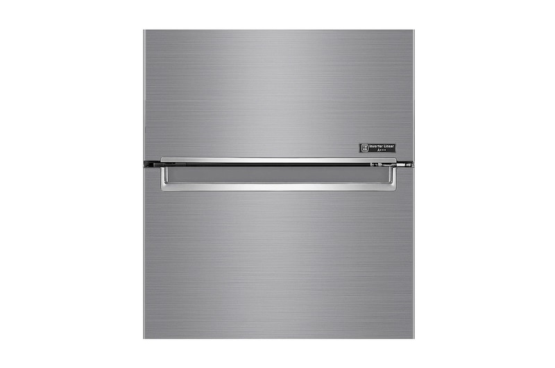 LG 384L Tall Fridge Freezer Total No Frost, Shiny Steel, GBB72PZEFN