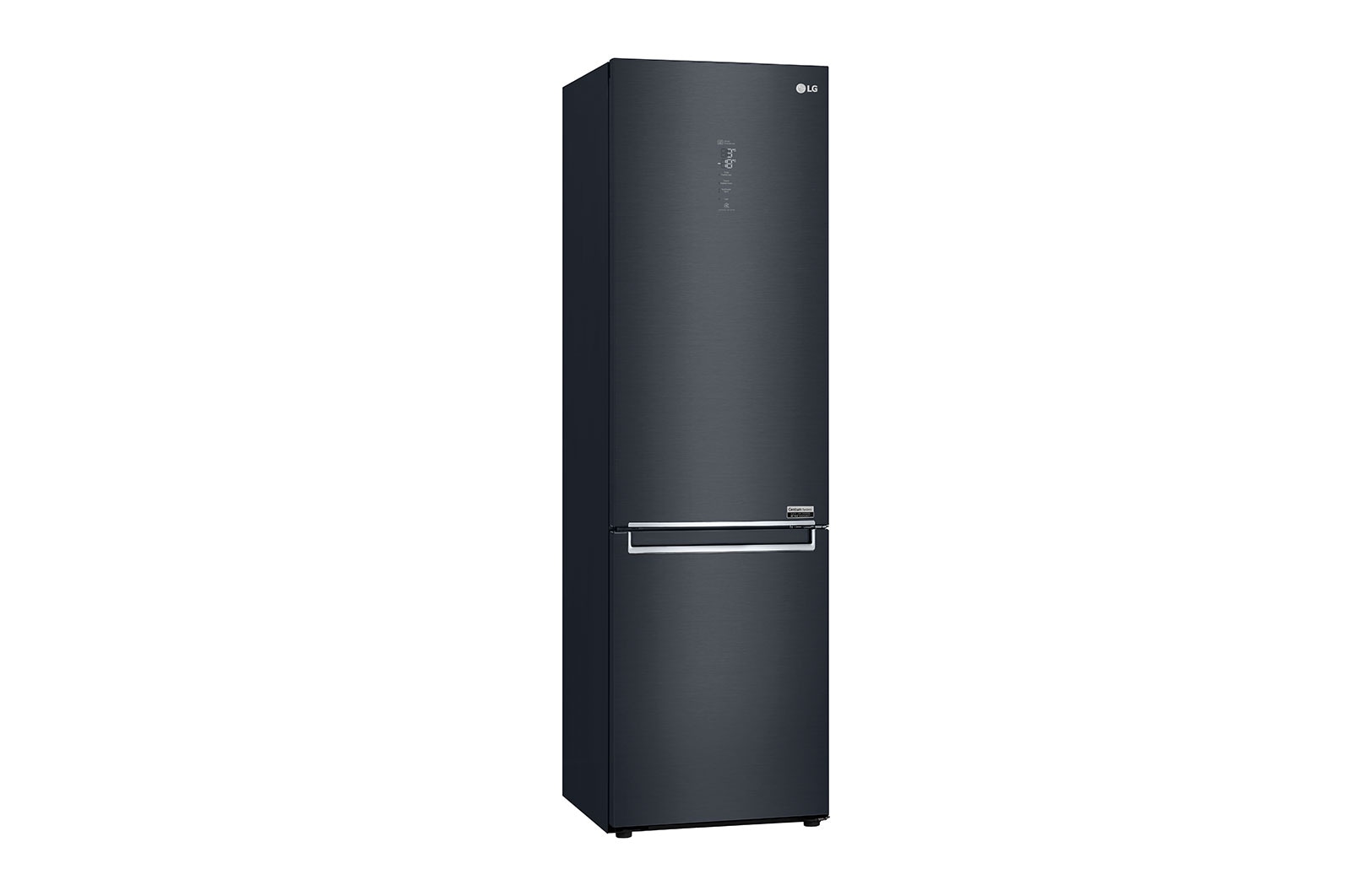 LG 384L Tall Fridge Freezer Matte Black Total No Frost, GBB92MCABP