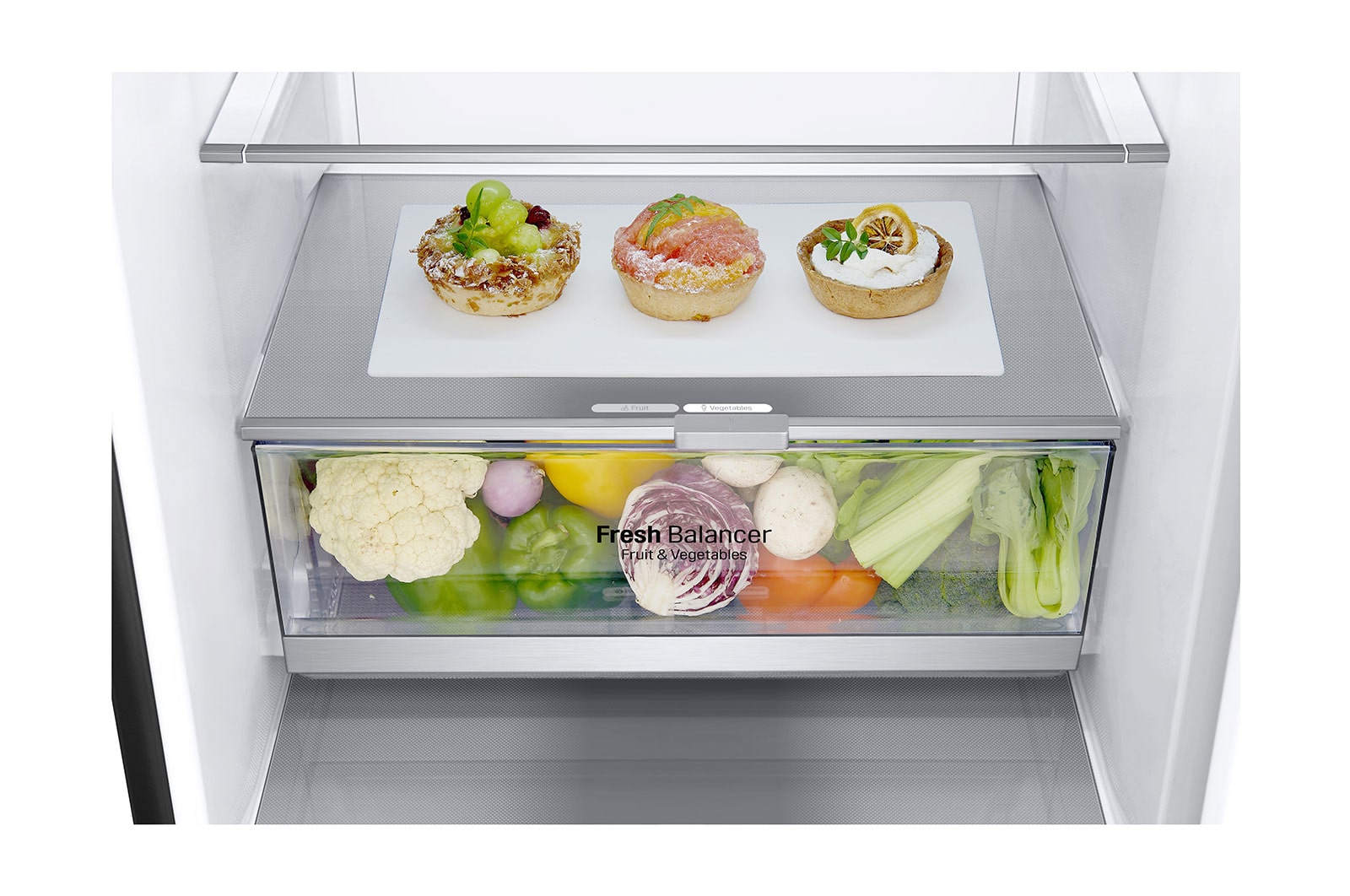 LG 384L Tall Fridge Freezer Total No Frost, Matte Black, GBB92MCBAP