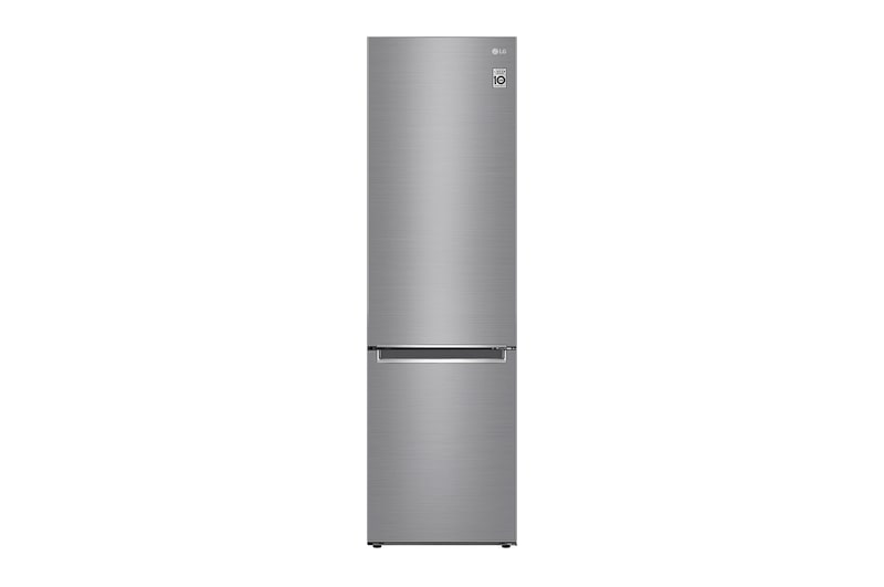 LG 384L Tall Fridge Freezer Shiny Steel Total No Frost, GBD62PZYFN
