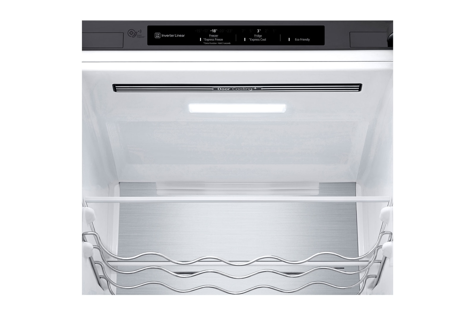 LG Total No Frost (Frost Free) | Tall Fridge Freezer | 384L | GBD62PZYFN | Shiny Steel, GBD62PZYFN