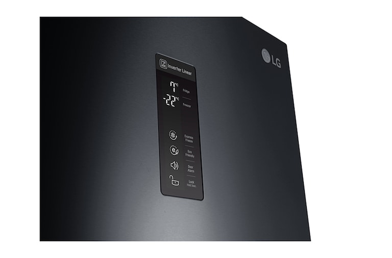 LG Smart Fridge Freezer with Total No Frost and Water Dispenser, GBF59WBKZB