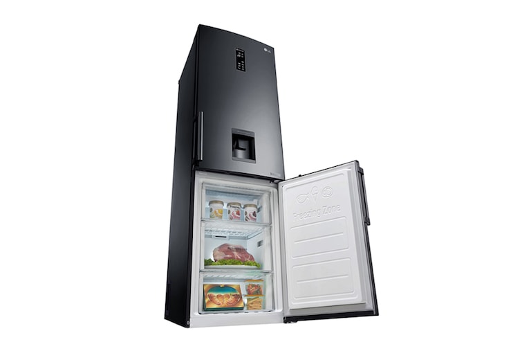 LG Smart Fridge Freezer with Total No Frost and Water Dispenser, GBF59WBKZB