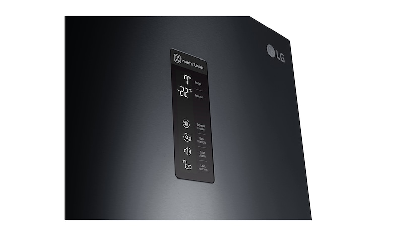 LG Smart Fridge Freezer with Total No Frost and Water Dispenser, GBF59WBKZB