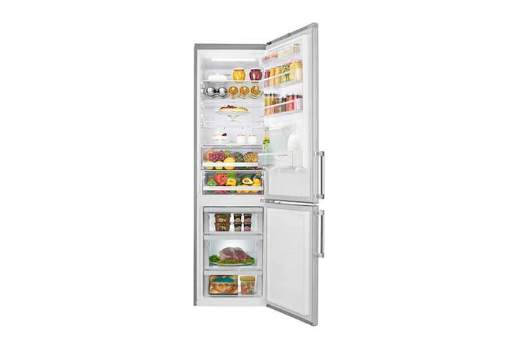 LG Smart Fridge Freezer with Full Wine Rack and Water Dispenser, GBF60NSFZB