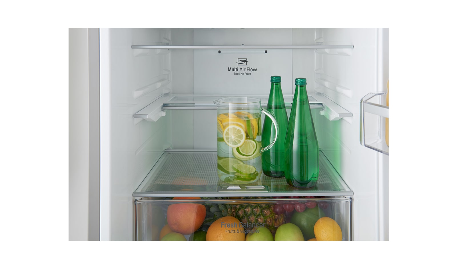 LG Smart Fridge Freezer with Full Wine Rack and Water Dispenser, GBF60NSFZB