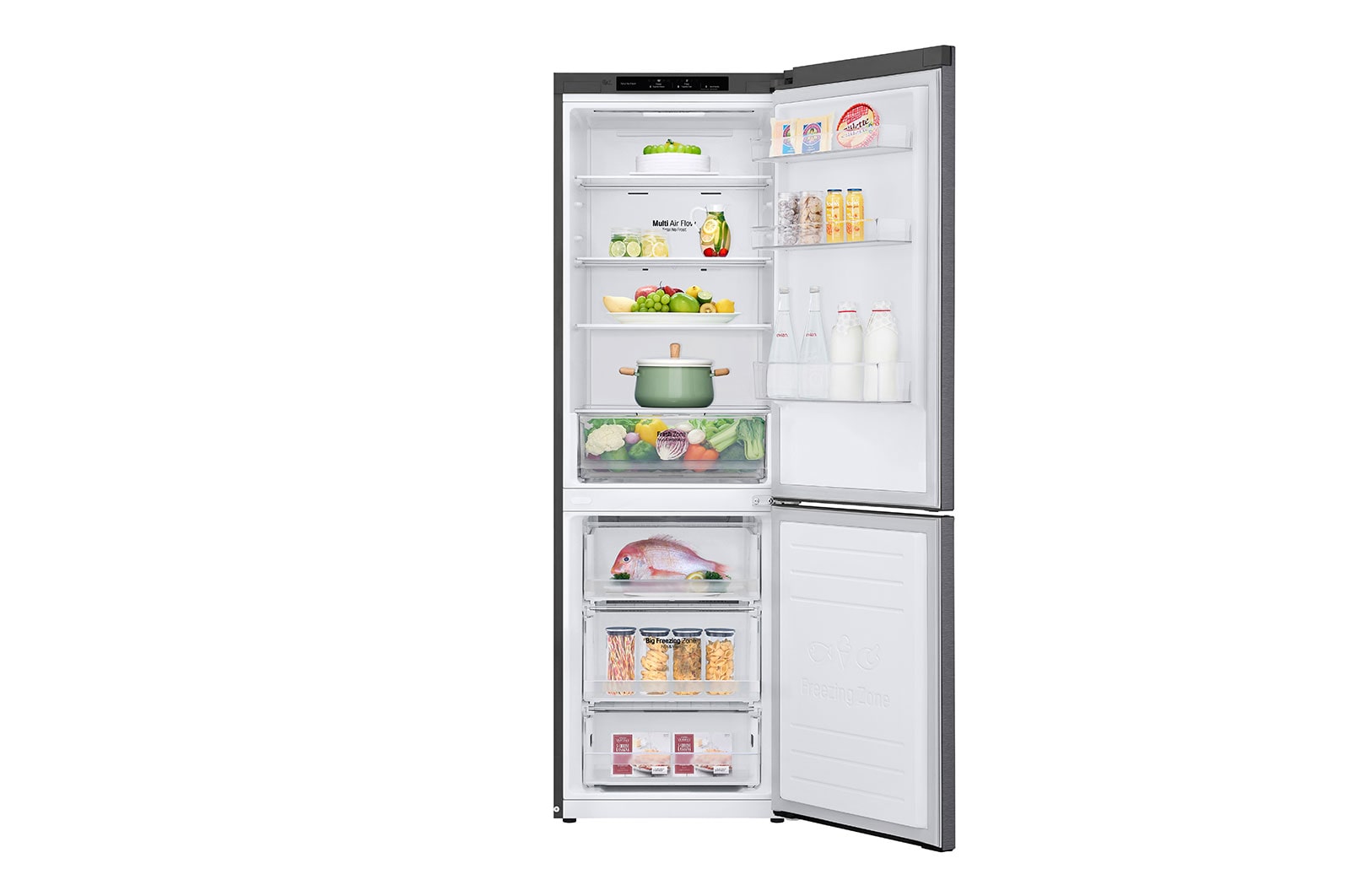 LG Bottom Freezer with Smart Inverter Compressor, GBP31DSLZN