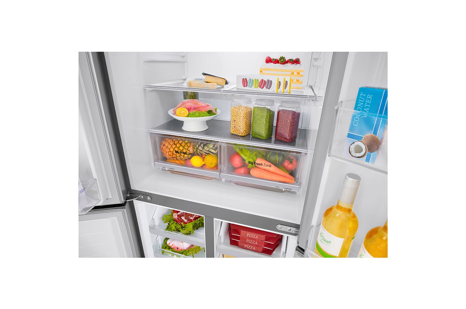 LG Multi-Door Fridge Freezer | 530L | GMB844PZFG | Shiny Steel, GMB844PZFG