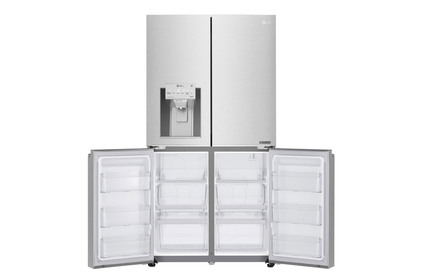 LG Door-in-Door® GMJ936NSHV Multi Door Smart Fridge Freezer - Premium Steel, GMJ936NSHV