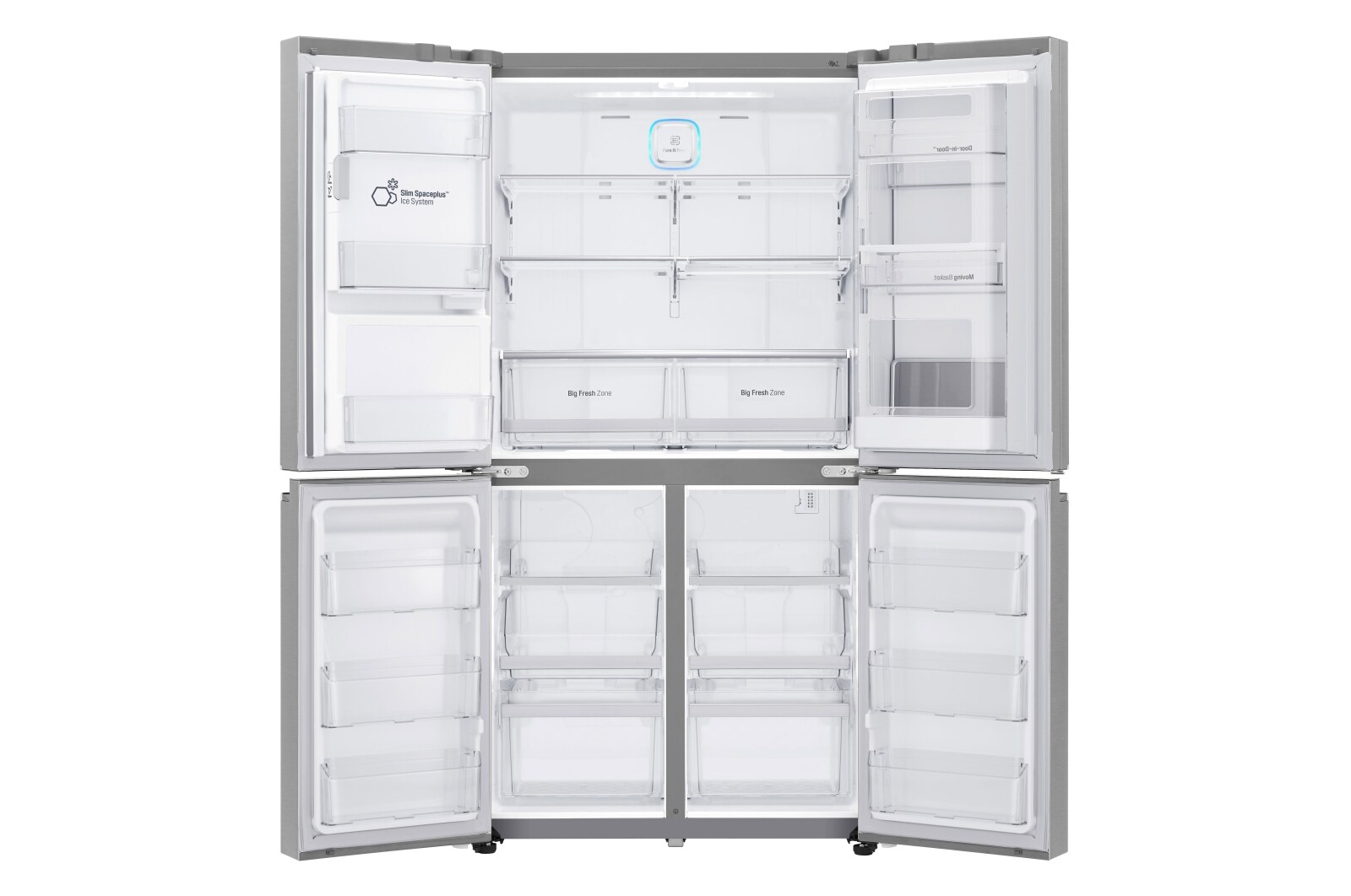 LG Door-in-Door® GMJ936NSHV Multi Door Smart Fridge Freezer - Premium Steel, GMJ936NSHV