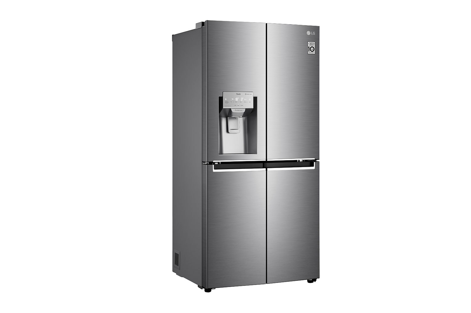 LG 506L Multi Door Fridge Freezer Shiny Steel Water & Ice Dispenser, GML844PZ6F