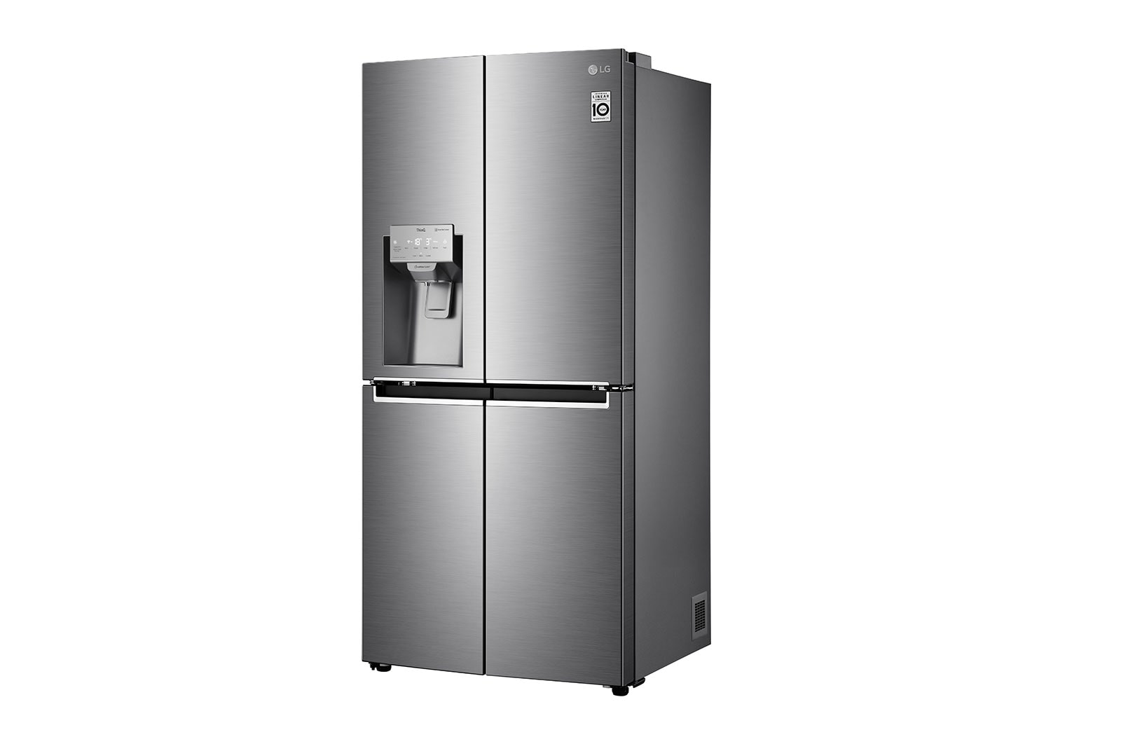 LG 506L Multi Door Fridge Freezer Shiny Steel Water & Ice Dispenser, GML844PZ6F