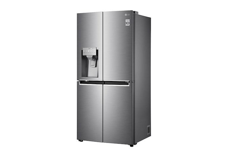 LG 506L Multi Door Fridge Freezer Water & Ice Dispenser, Shiny Steel, GML844PZ6F