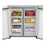 LG DoorCooling™ GML844PZKV Slim Multi-Door Fridge Freezer, 506L, Shiny Steel  - F, GML844PZKV