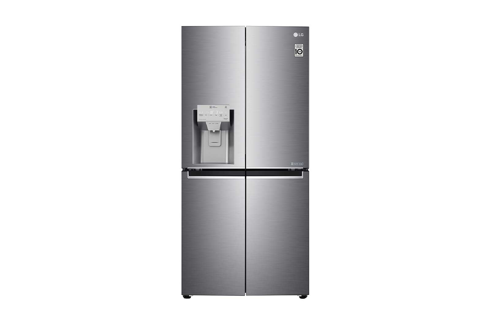 LG DoorCooling™ GML844PZKV Slim Multi-Door Fridge Freezer, 506L, Shiny Steel  - F, GML844PZKV