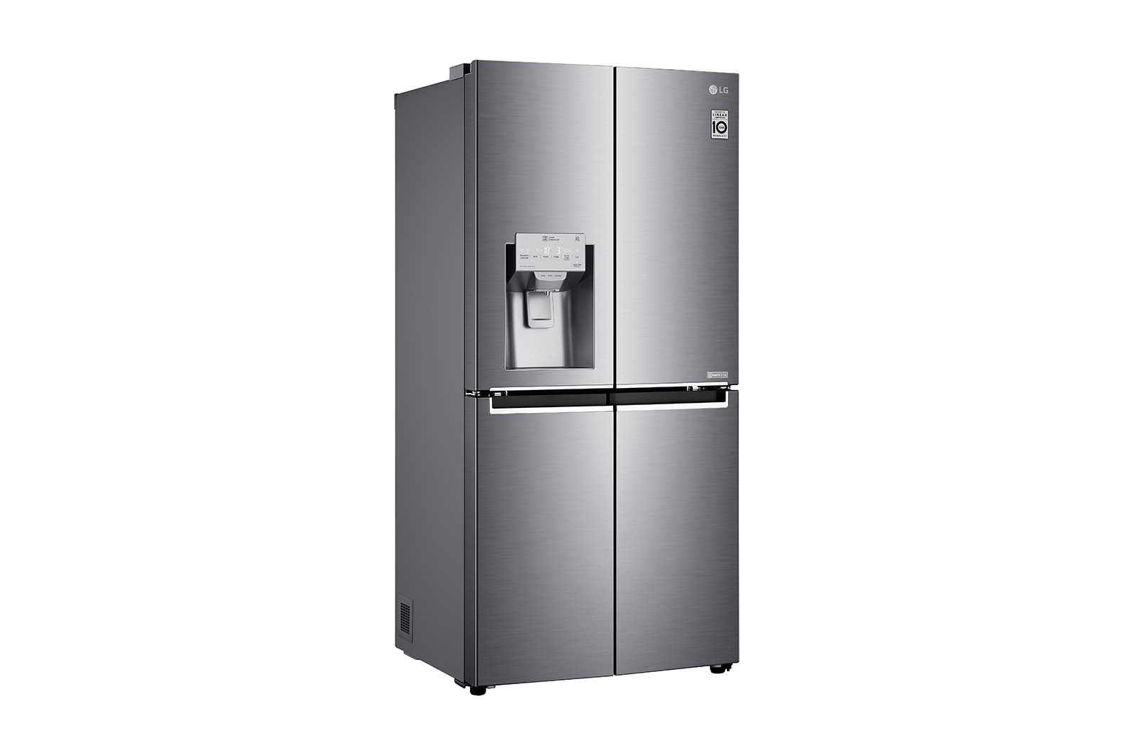 LG DoorCooling™ GML844PZKV Slim Multi-Door Fridge Freezer, 506L, Shiny Steel  - F, GML844PZKV